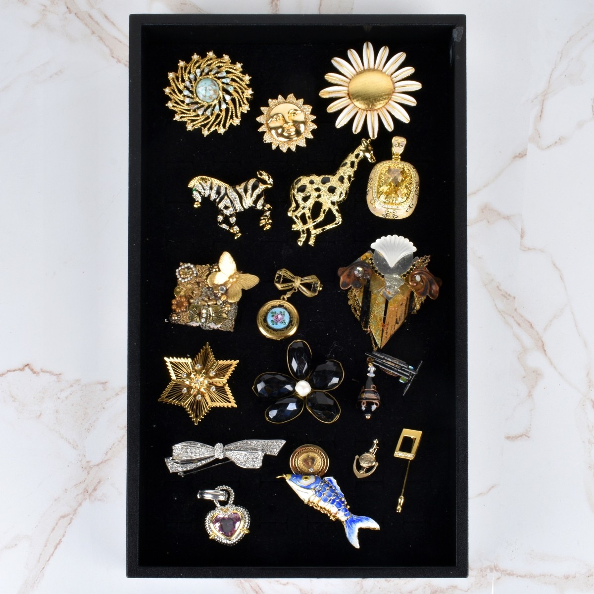 Collection of Fashion Pins and Pendants