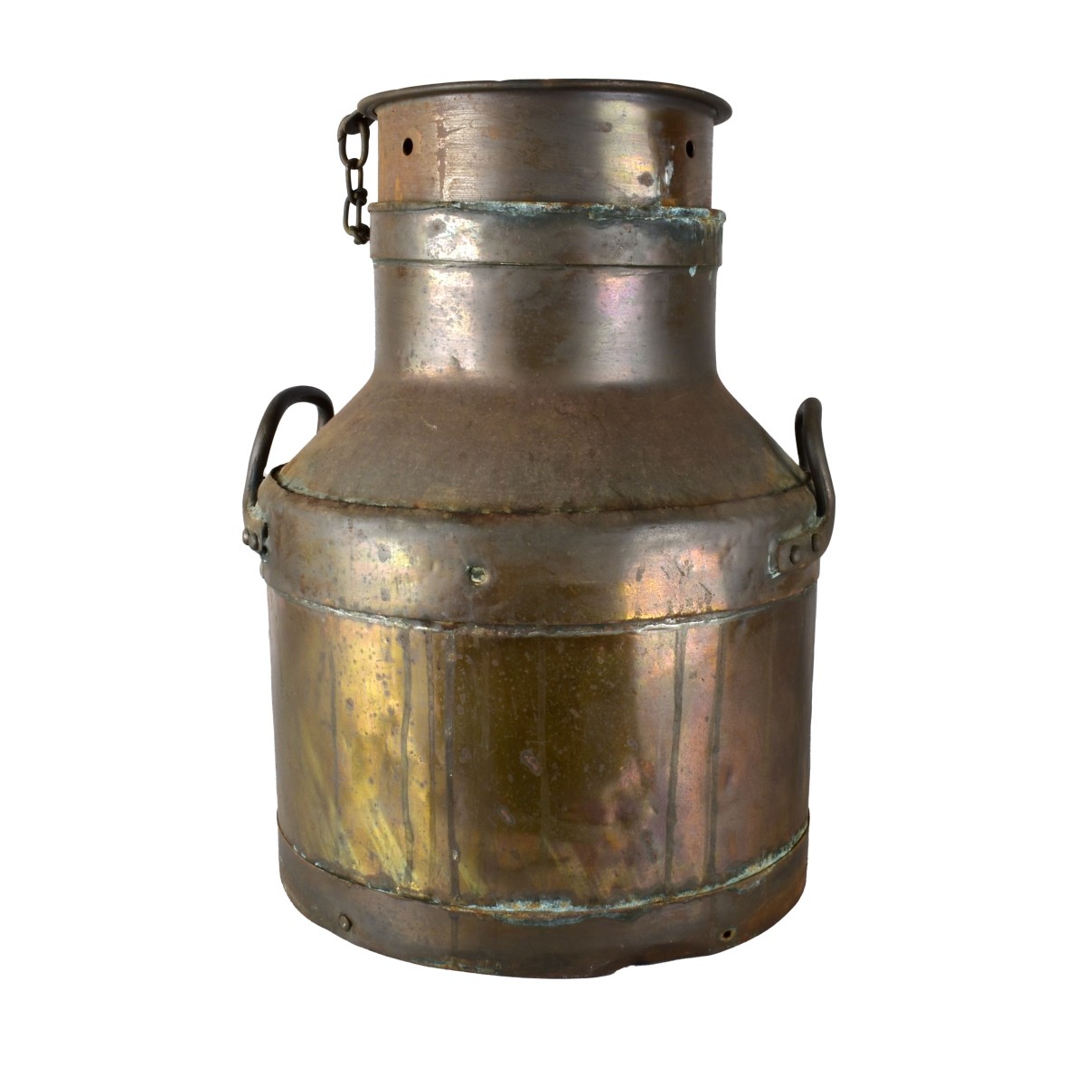 Copper Two Handled Milk Can