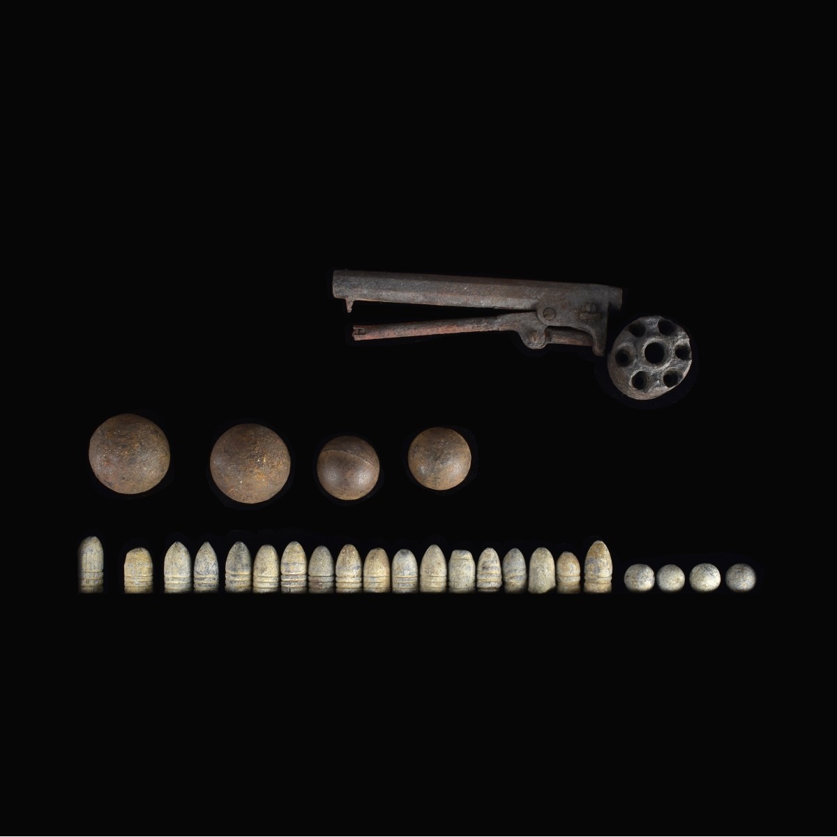 Antique Arms with Cannon Balls