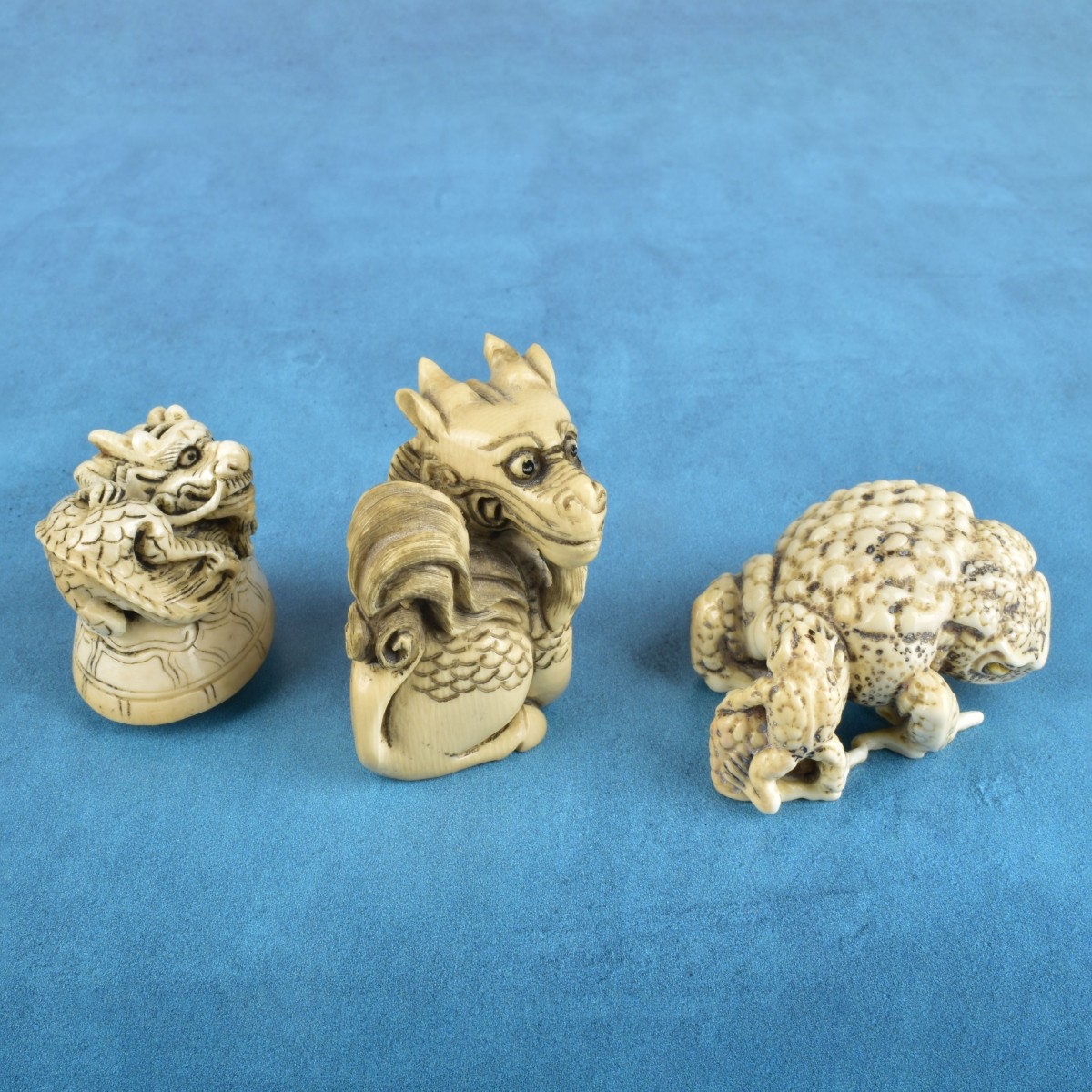 Three Antique Japanese Netsukes