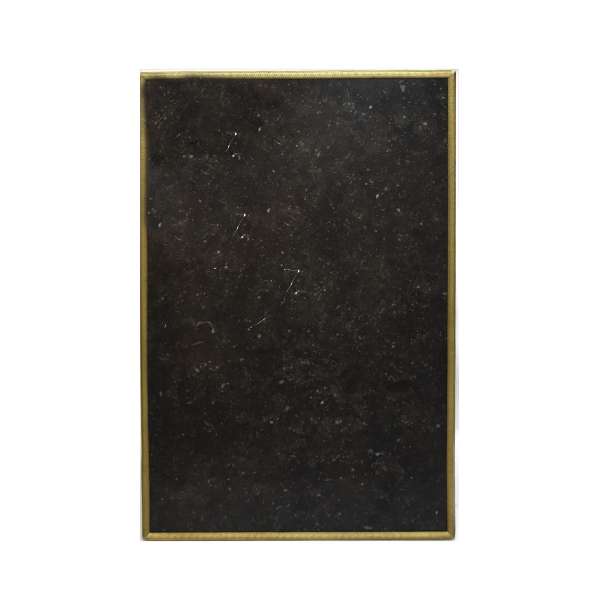 French Bronze Mount Black Granite Table