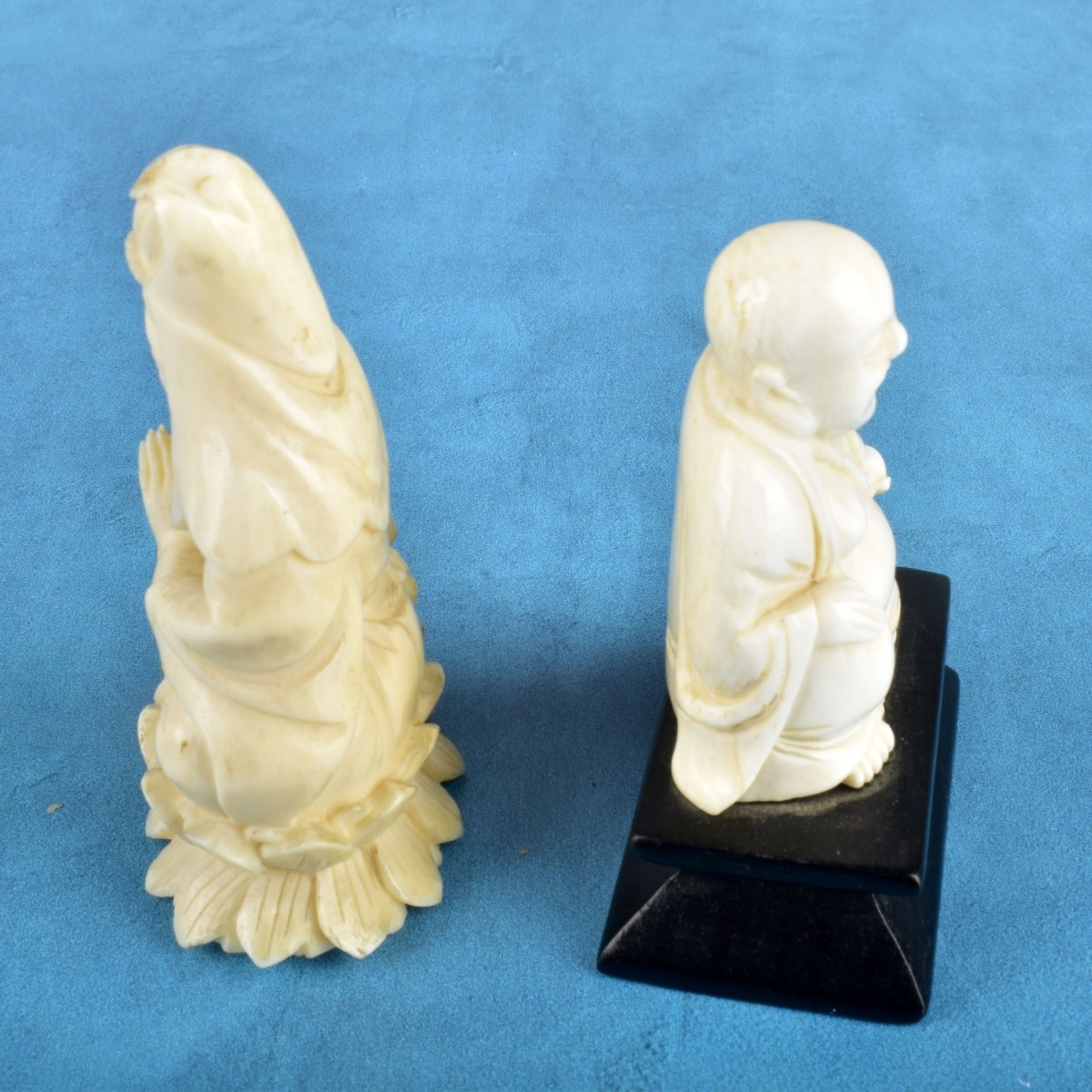 Two Antique Oriental Miniature Figurines