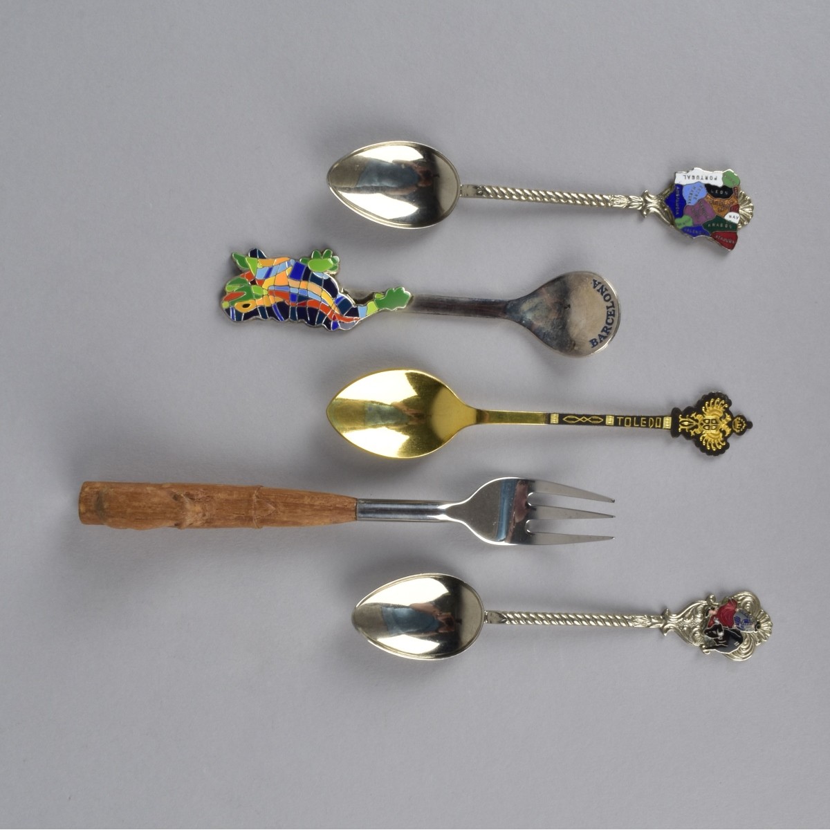 Wooden Case Collection of Travel Spoons