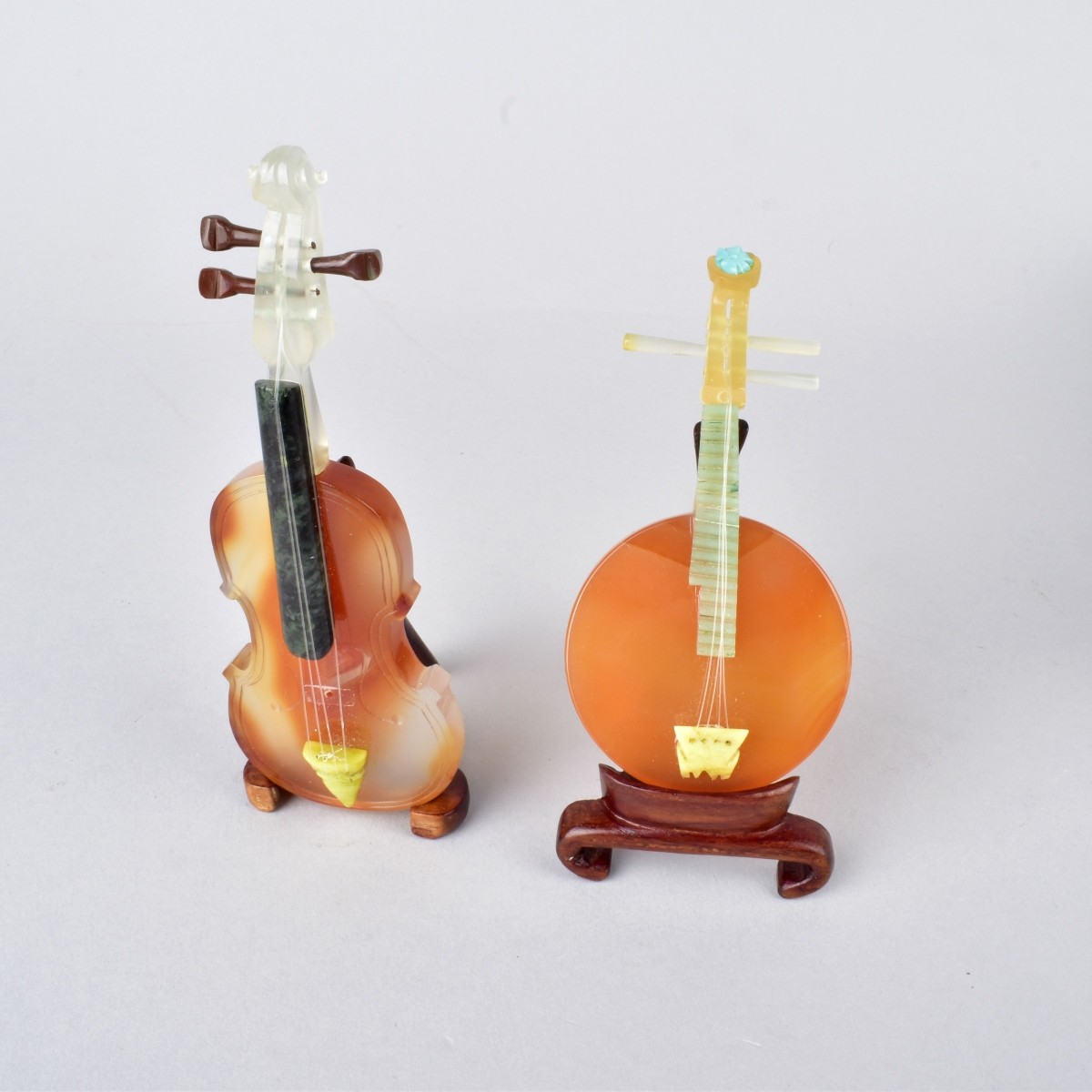 Chinese Carnelian Musical Instruments