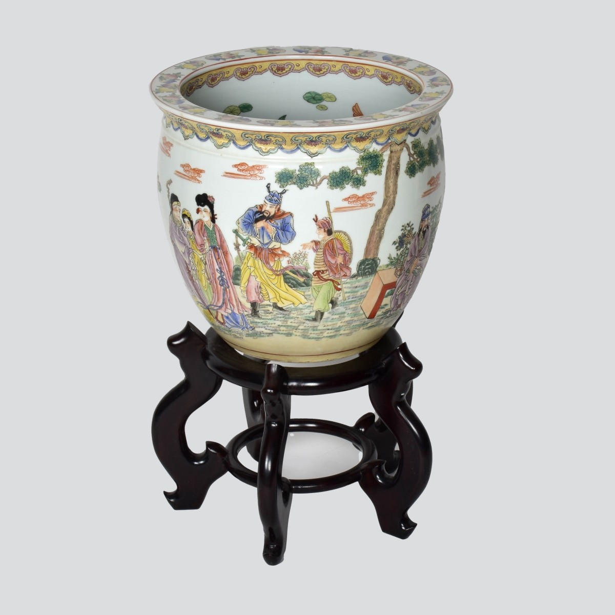 Chinese Fish Bowl on Stand