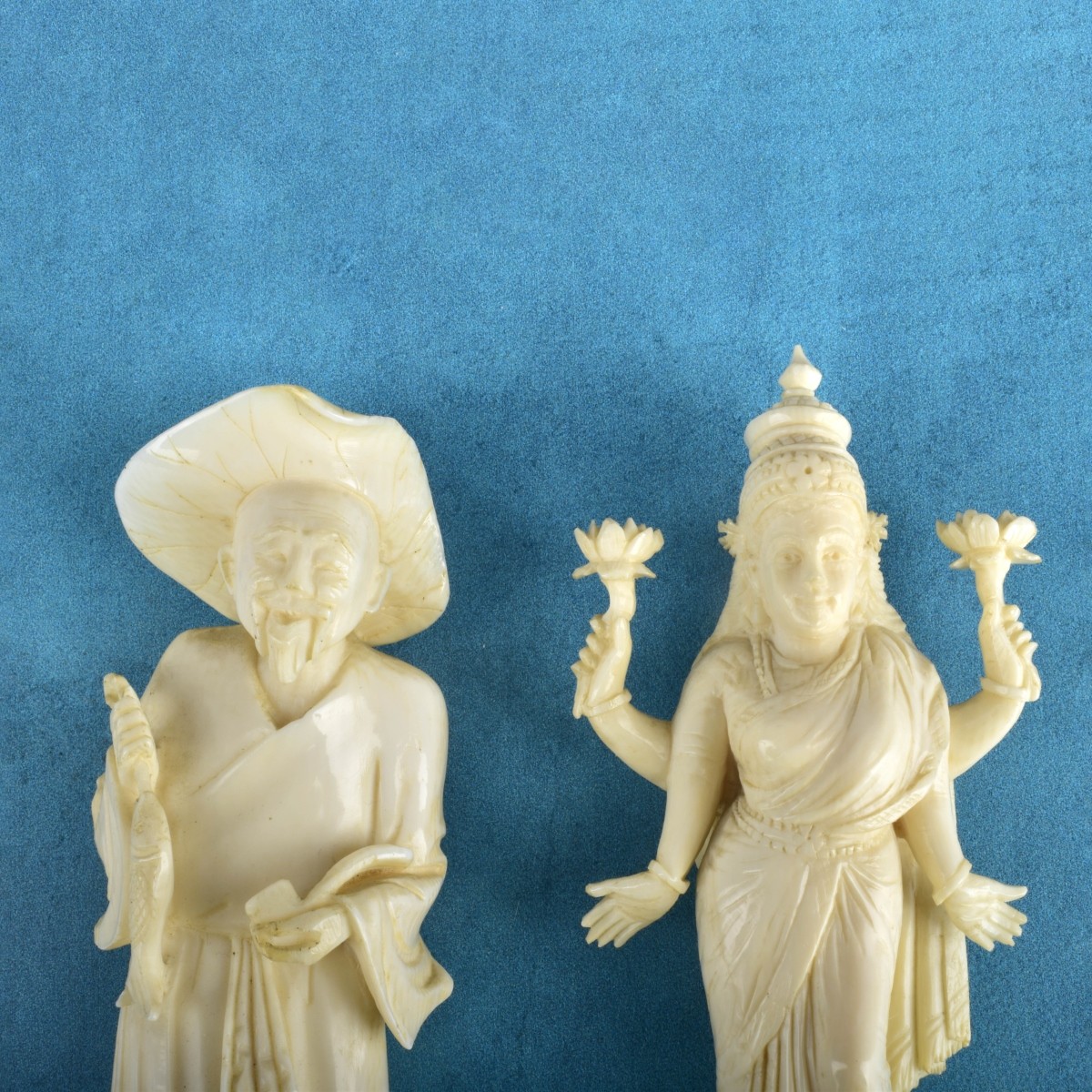 Three Oriental Carved Figurines