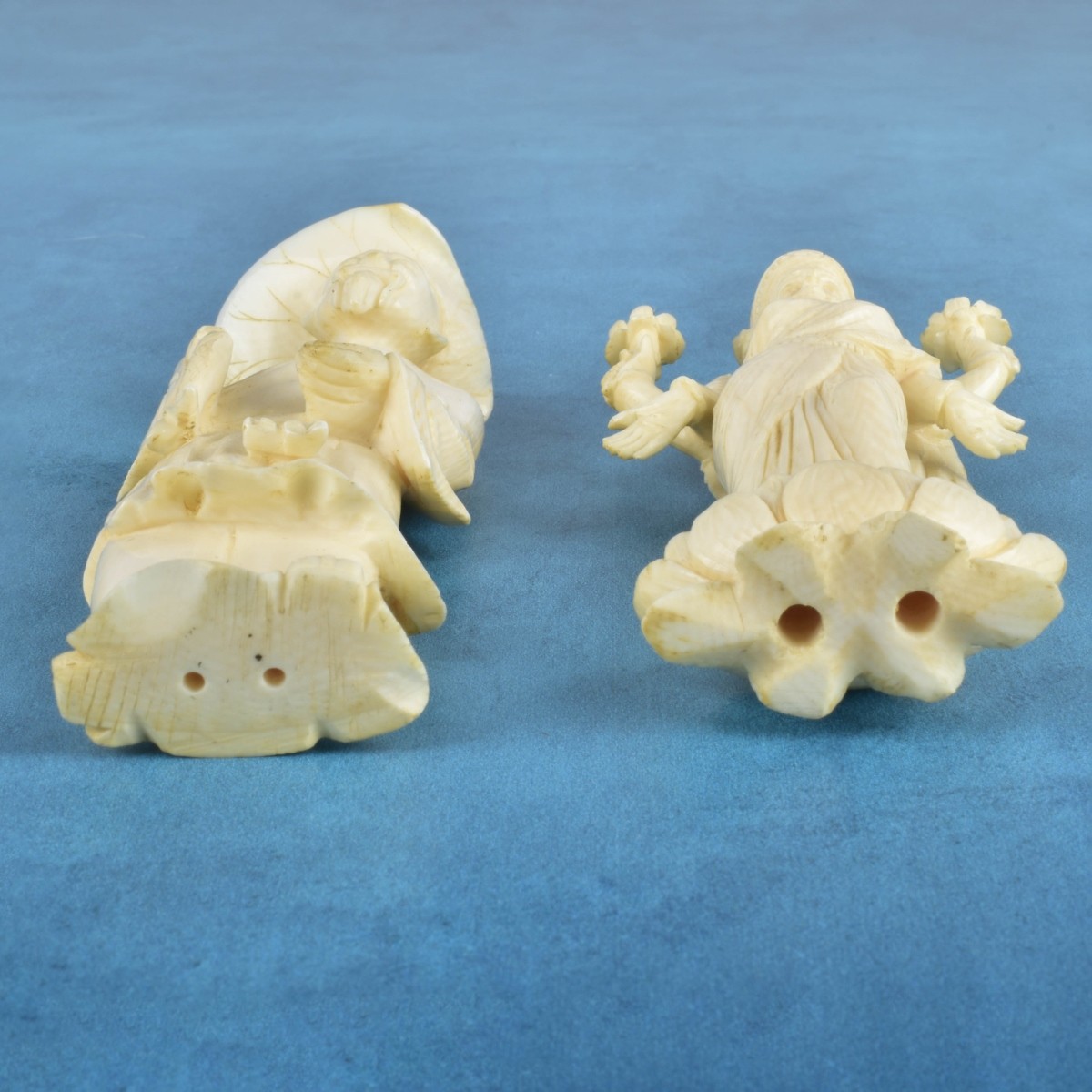 Three Oriental Carved Figurines