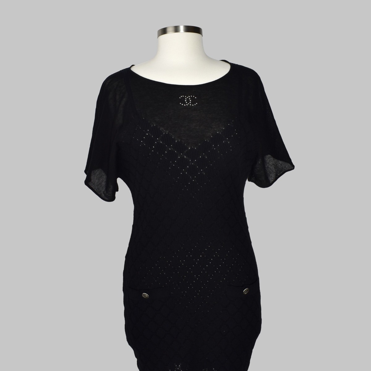 Chanel Black Knit Dress