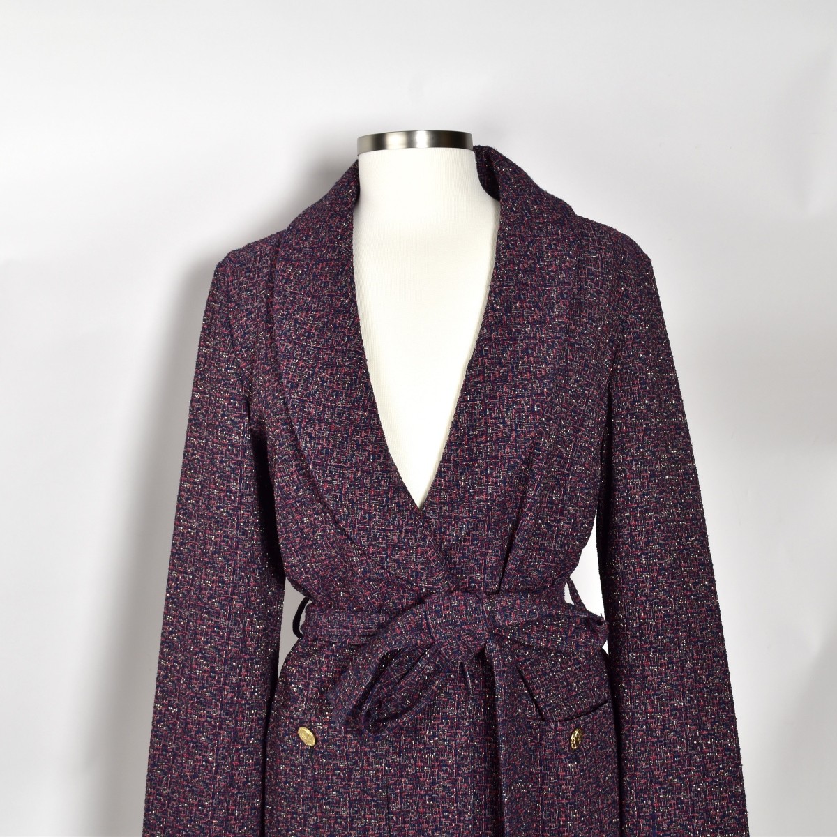 Chanel Purple Tweed Jacket