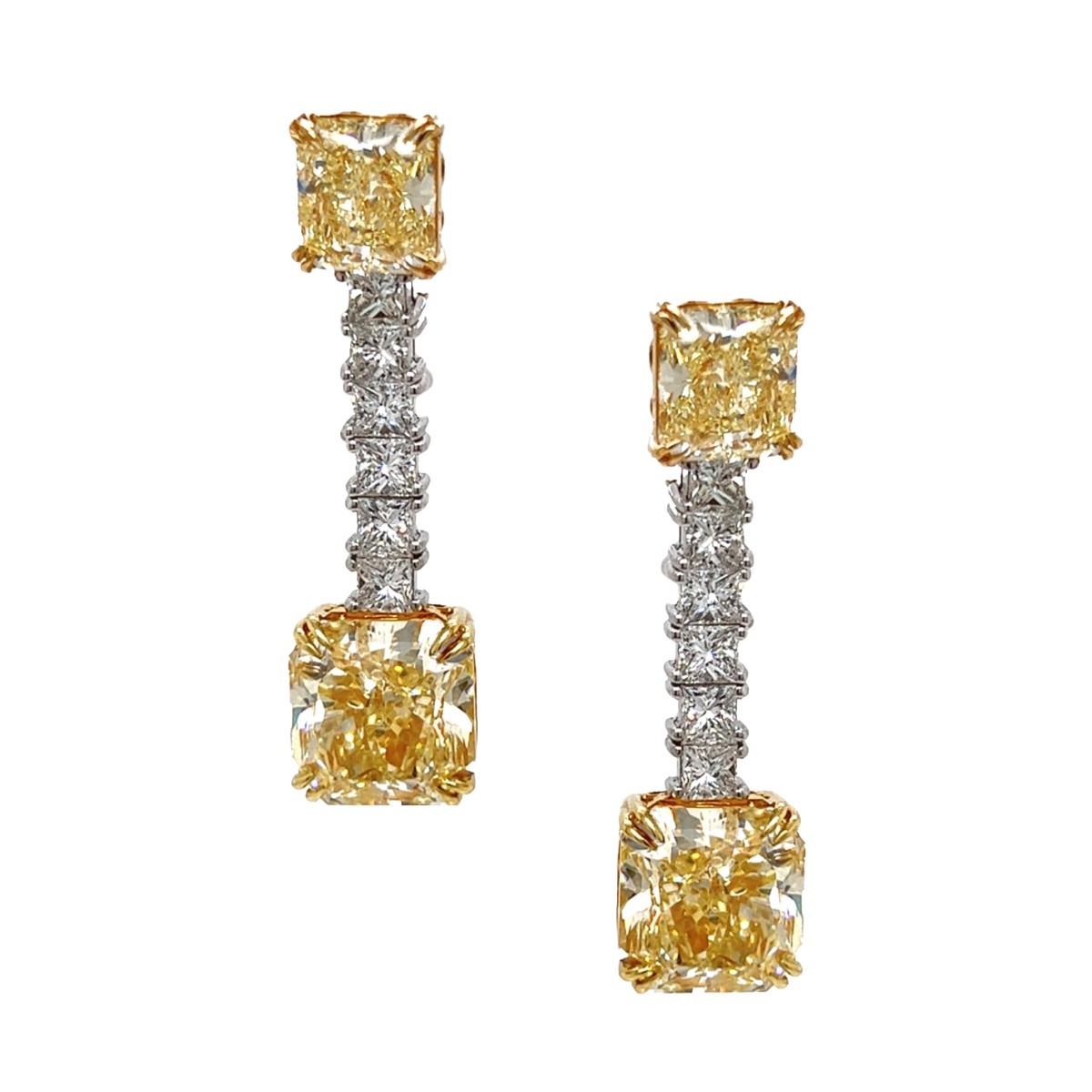 GIA 32.62ct Diamond Earrings