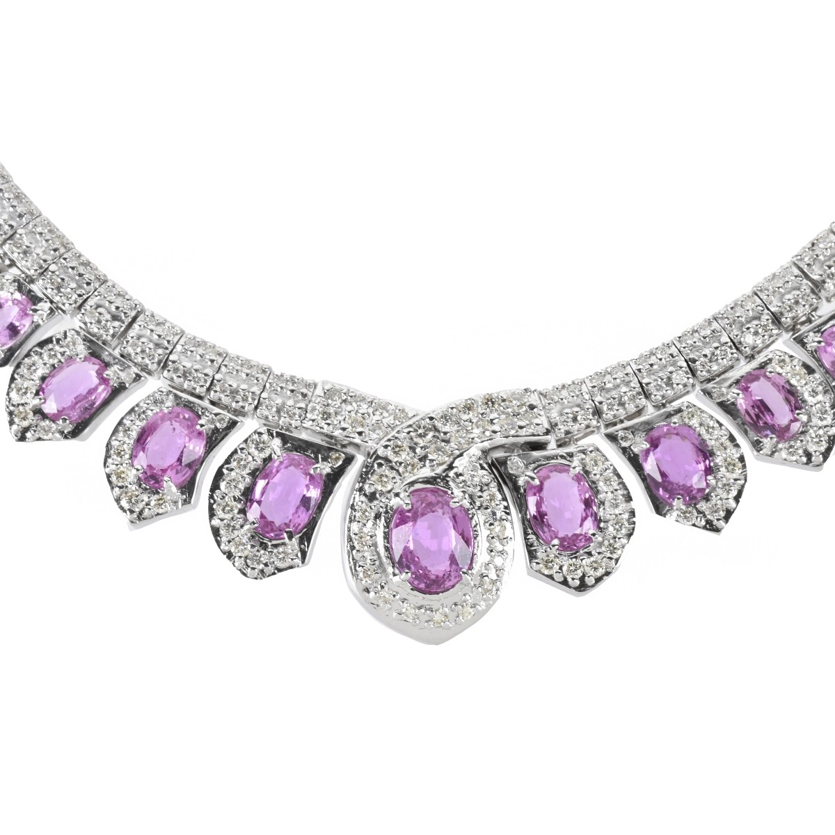 Sapphire, Diamond and 14K Necklace