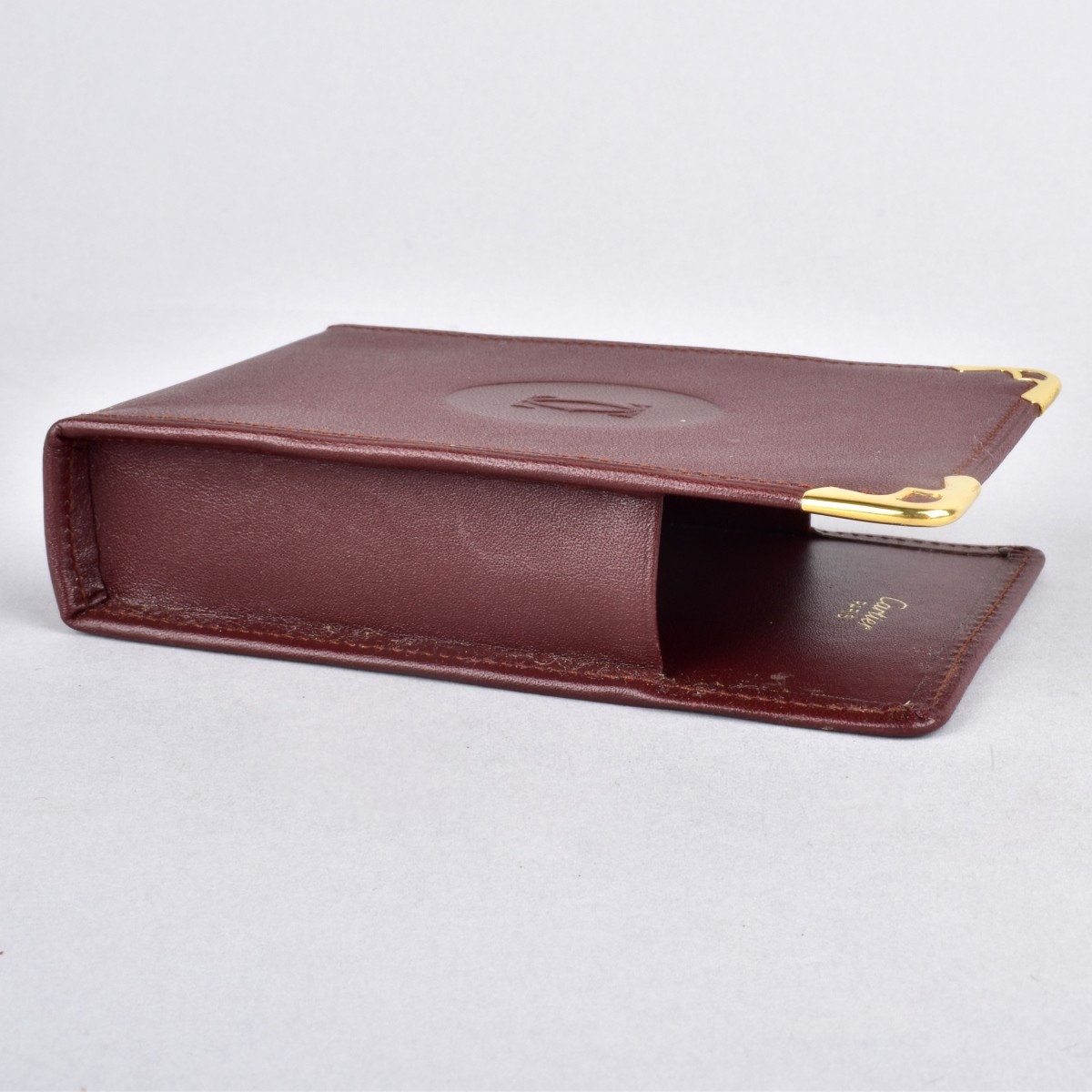 Cartier Bordeaux Leather Cigarette Case