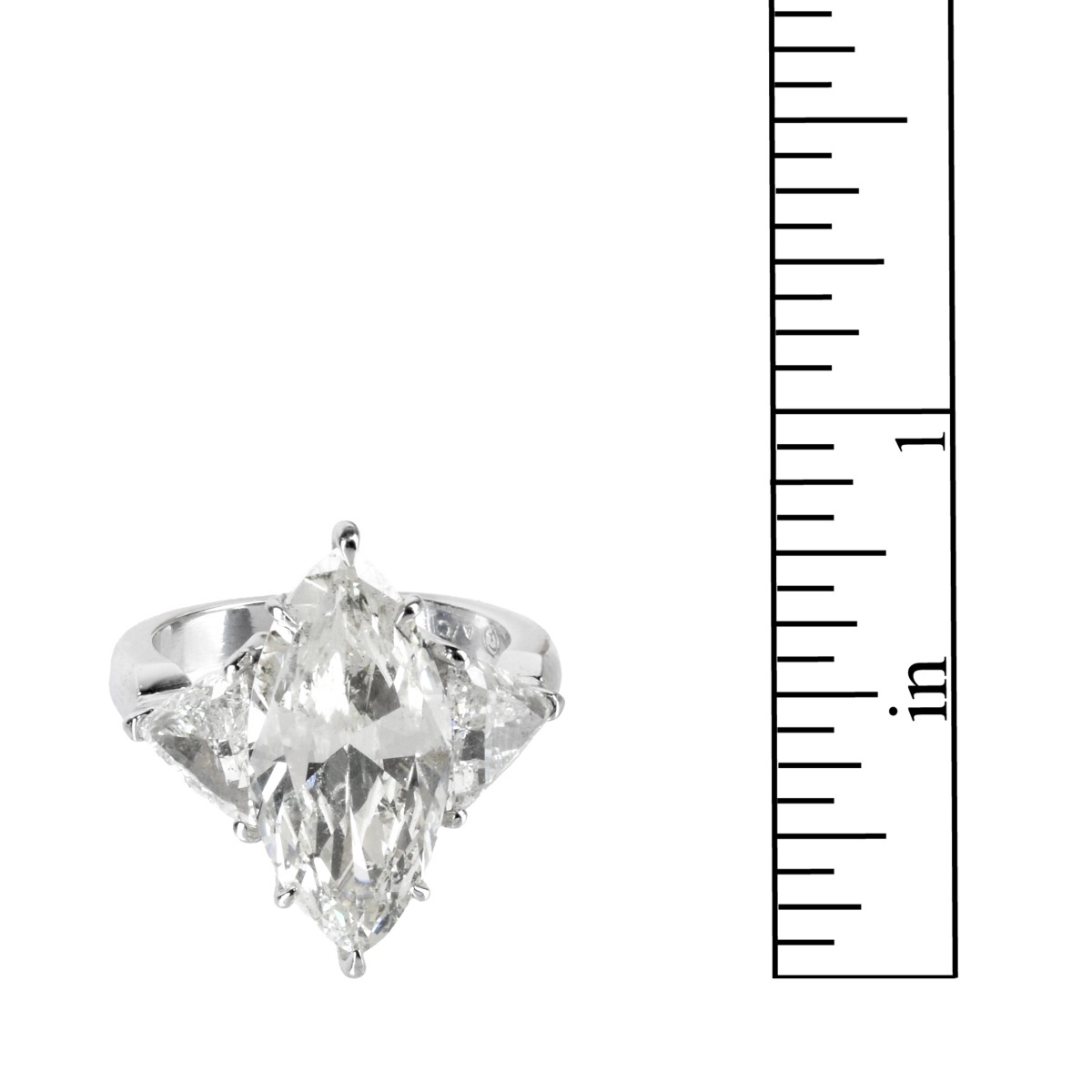8.04ct Diamond and Platinum Ring