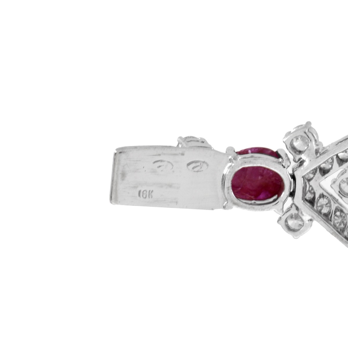 GIA Ruby, Diamond and 18K Bracelet