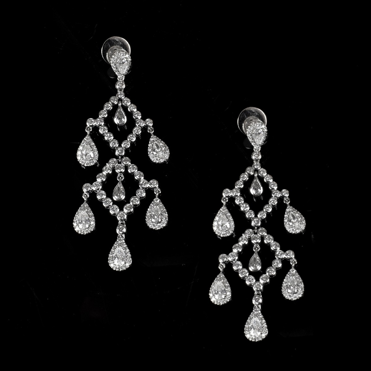 Diamond and 18K Necklace and Earrings