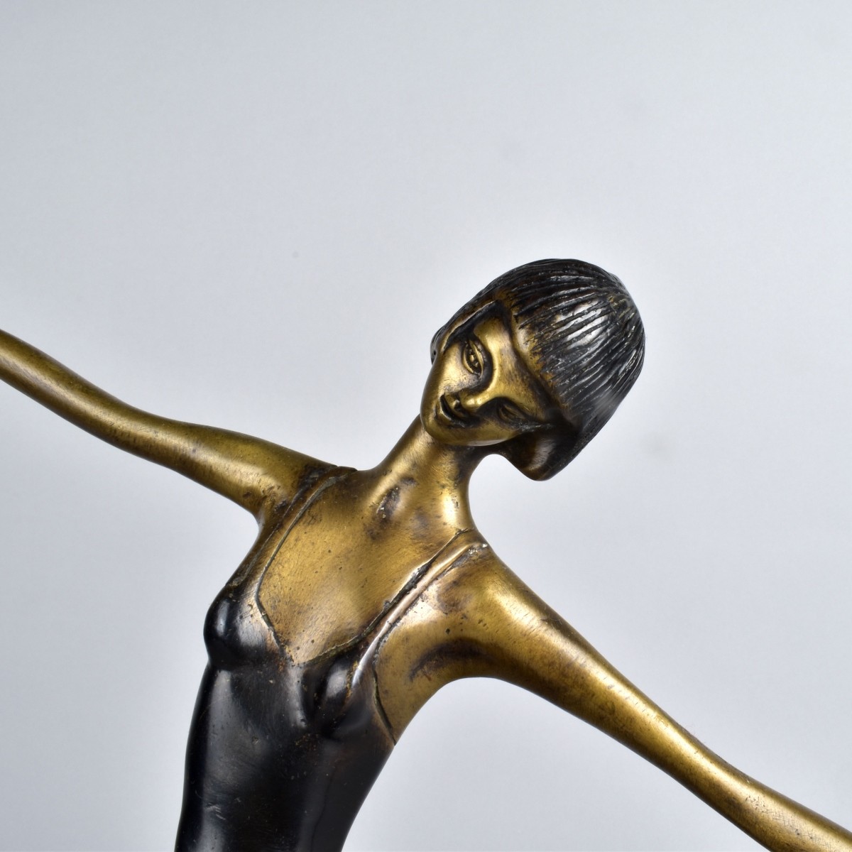 Vintage Art Deco Style Bronze Sculpture