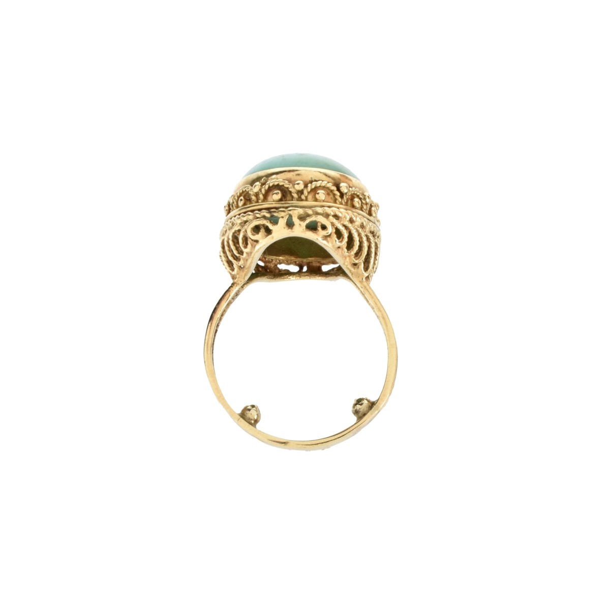Turquoise and 14K Ring