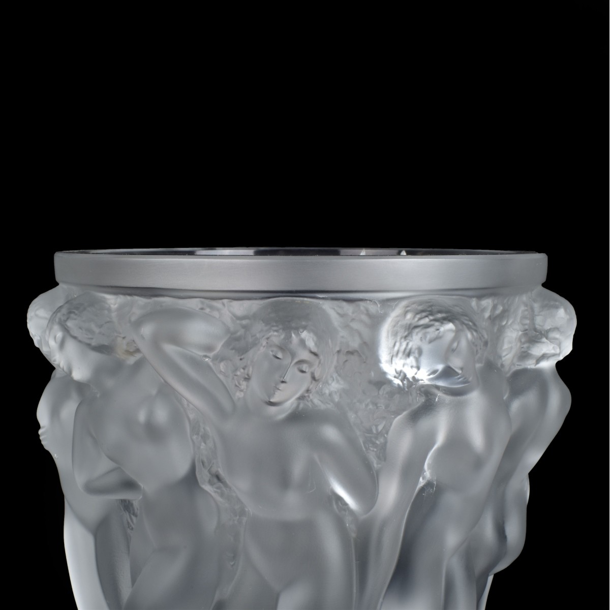 Lalique "Bacchantes" Crystal Vase
