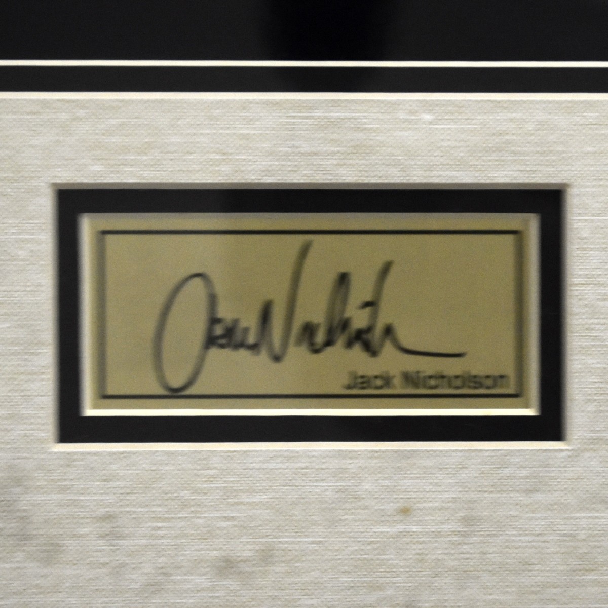 Autographed Jack Nicholson Movie Memorabilia