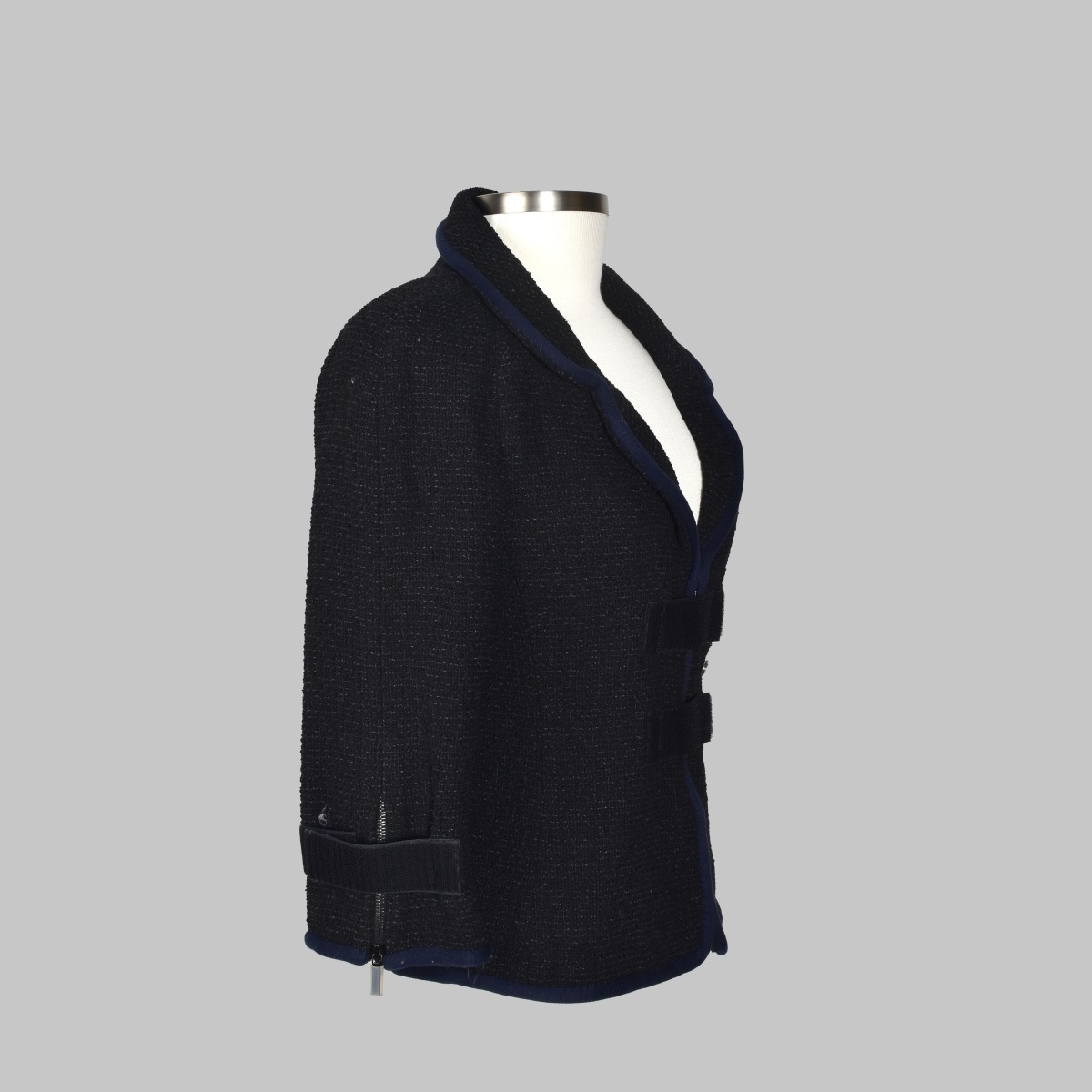 Chanel Velcro Strap Tweed Jacket
