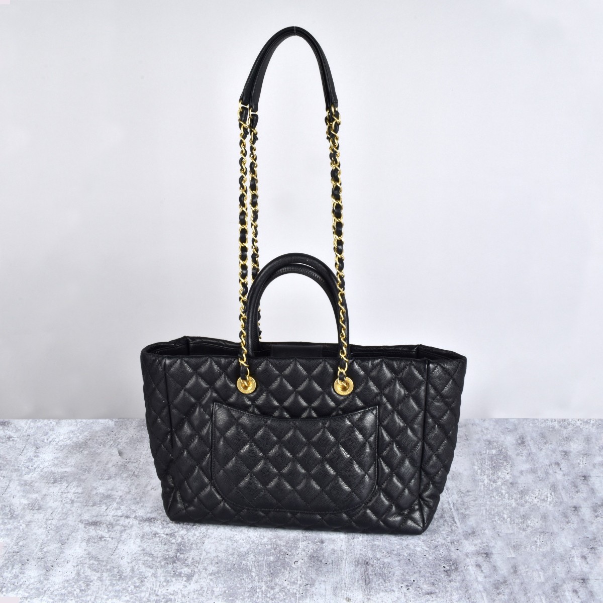 Chanel Leather Shopping Tote