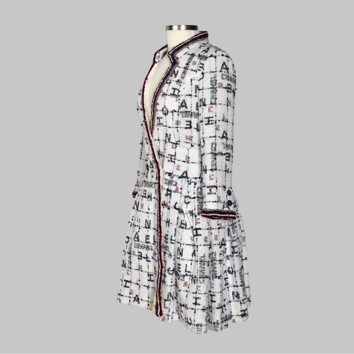 Chanel Tweed Long Jacket Dress