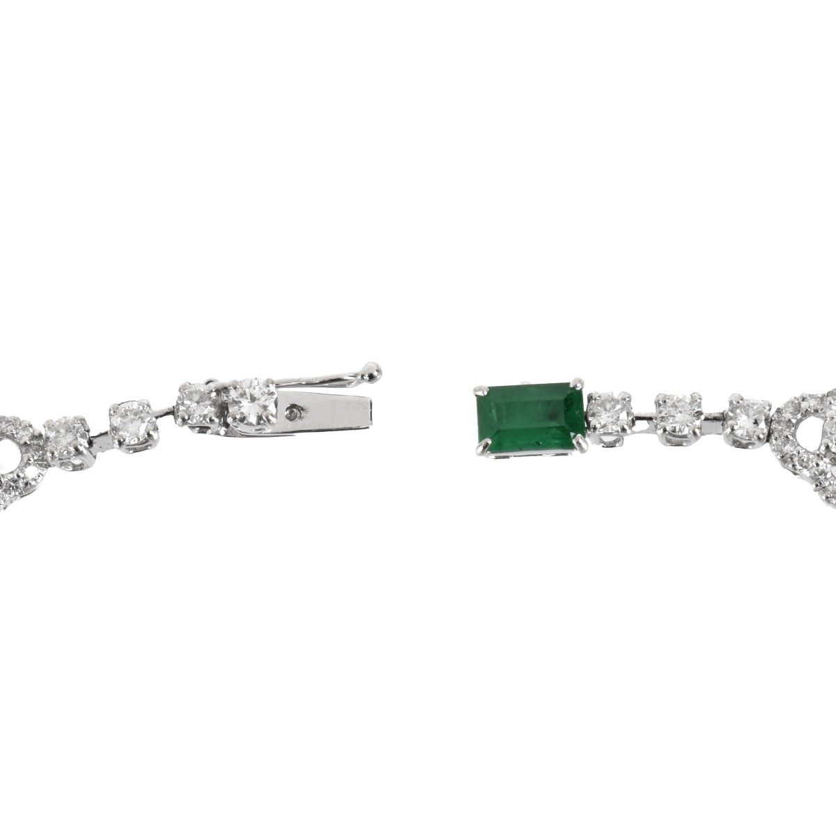 Emerald, Diamond and 18K Necklace