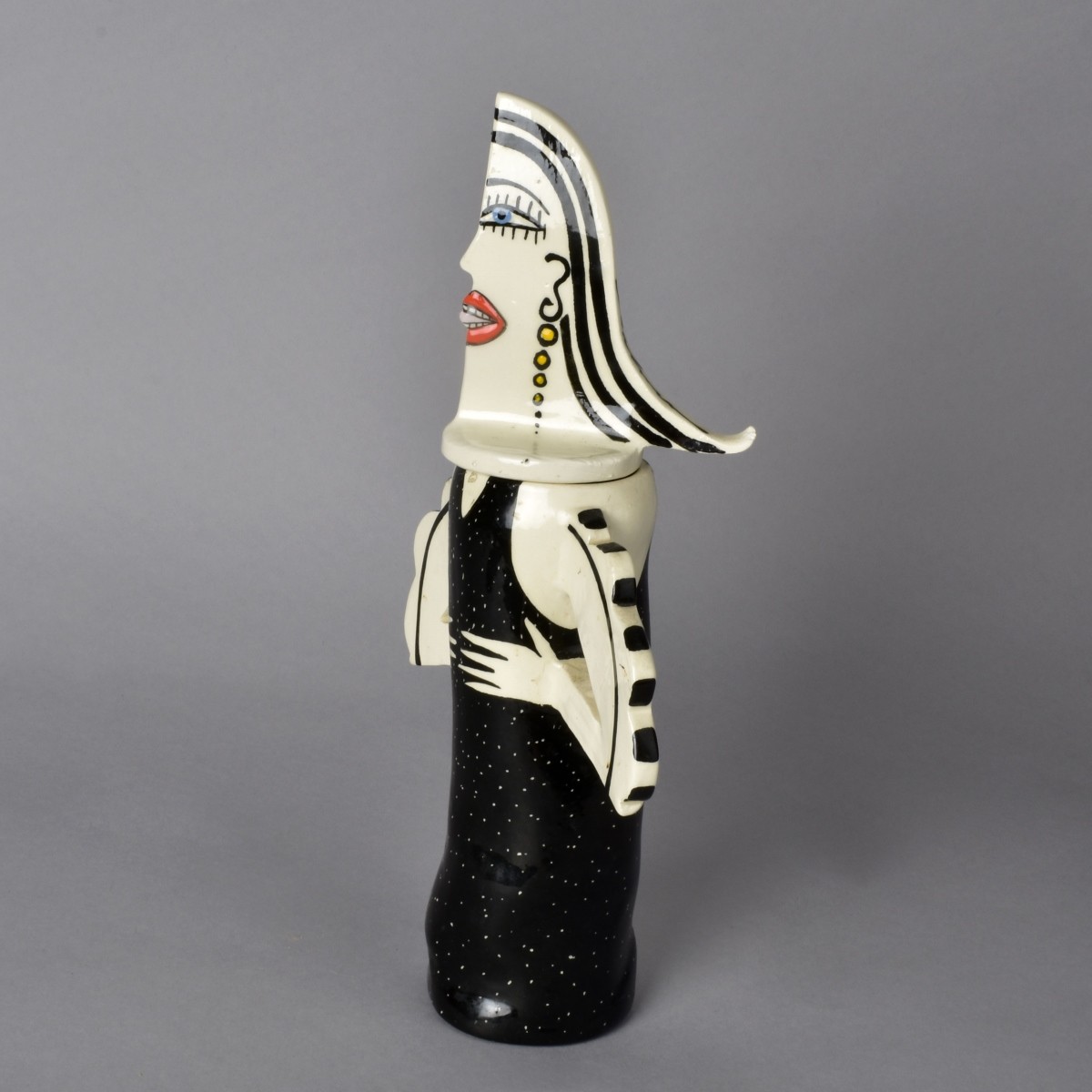 Paloma Picasso Glazed Ceramic Covered Vase