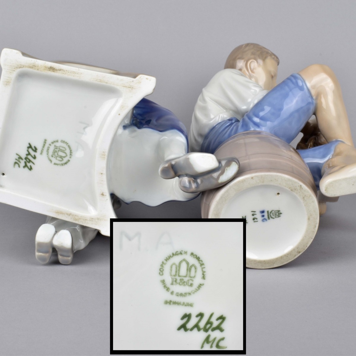 Two Bing & Grondahl (B&G) Porcelain Figurines
