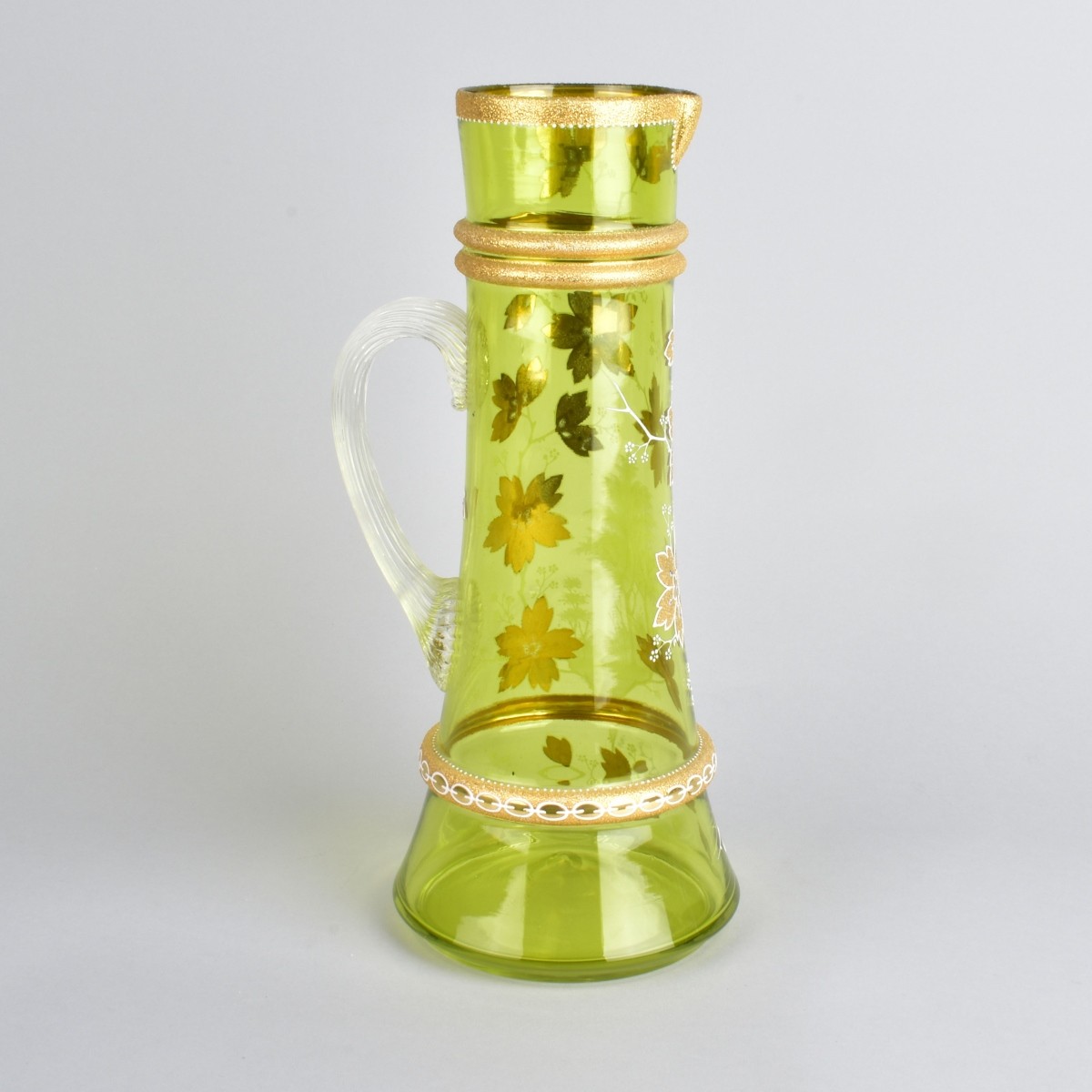 Antique Moser Bohemian Glass Pitcher