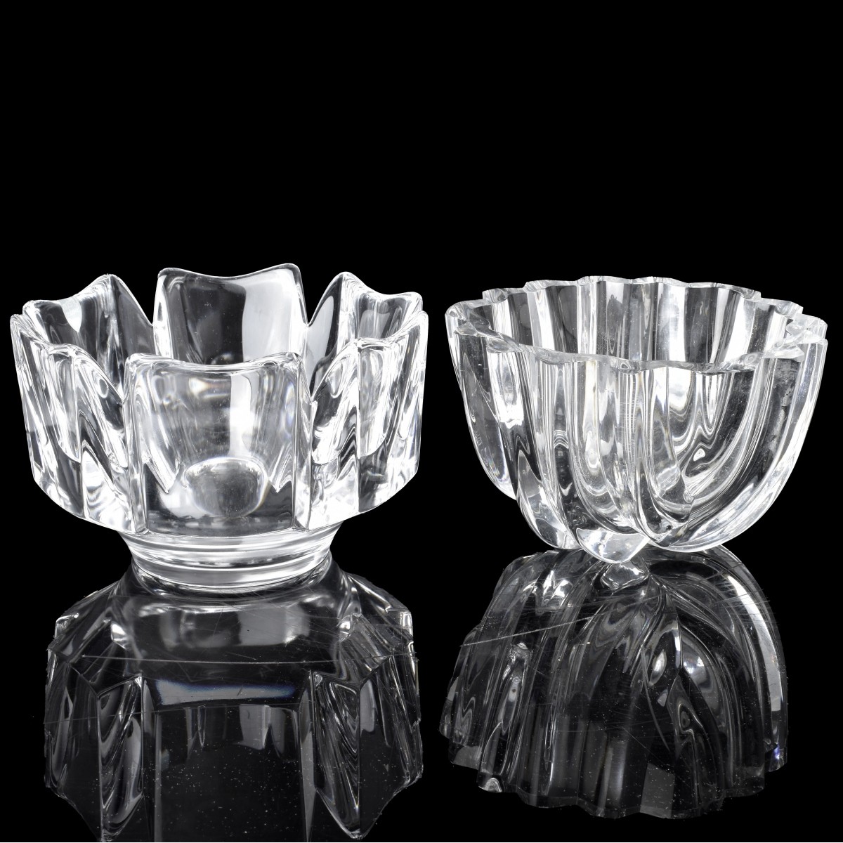 Three Vintage Orrefors Crystal Tableware