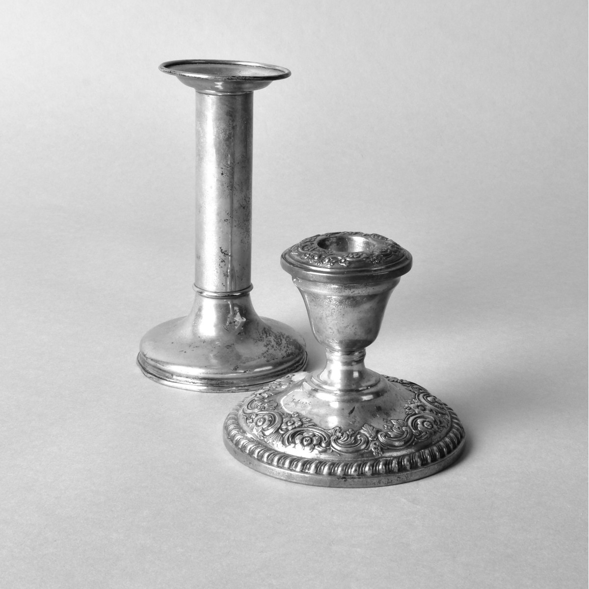 Four Vintage Weighted Sterling Candlesticks