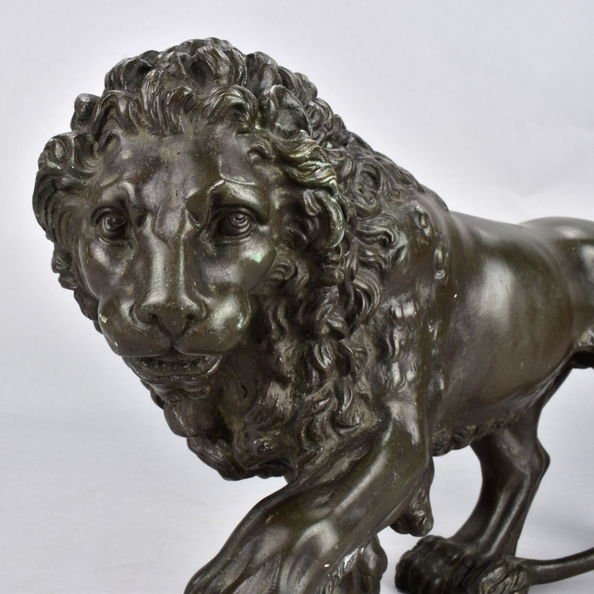 19th C. Medici Lion Bronze Sculpture
