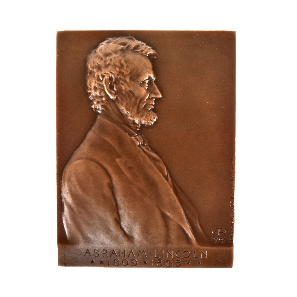 After: Brenner (Amer.1871-1924) Bronze Lincoln