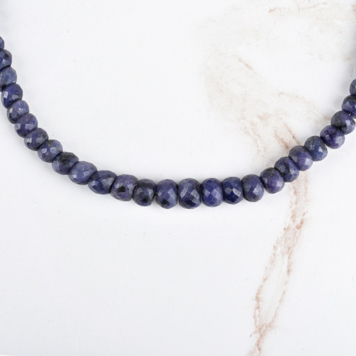 GLA Sapphire Bead Necklace