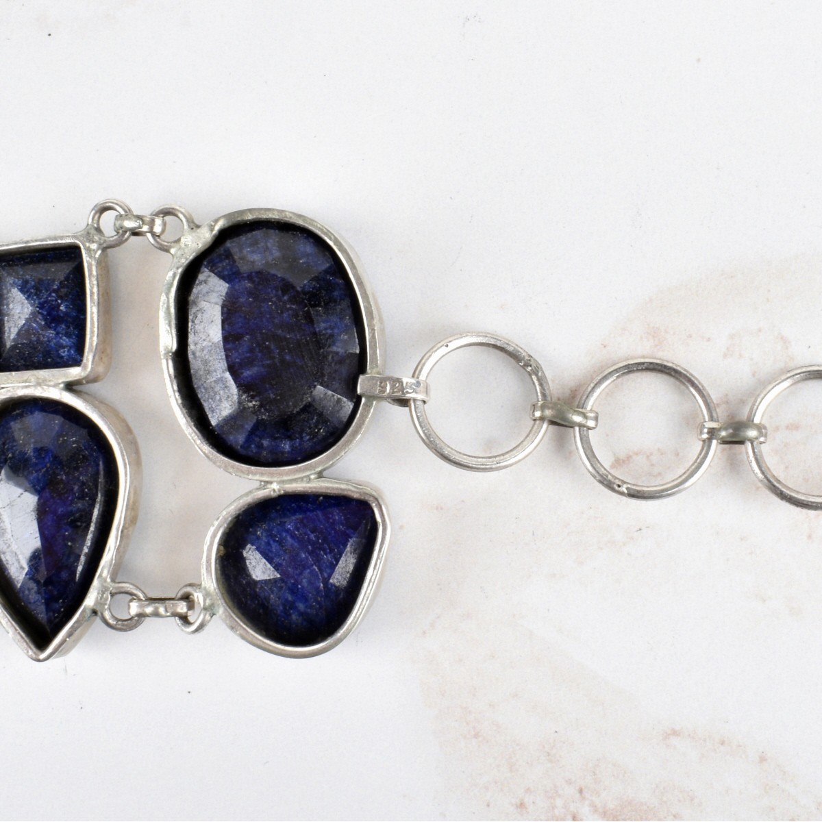 GLA Sapphire and Silver Bracelet
