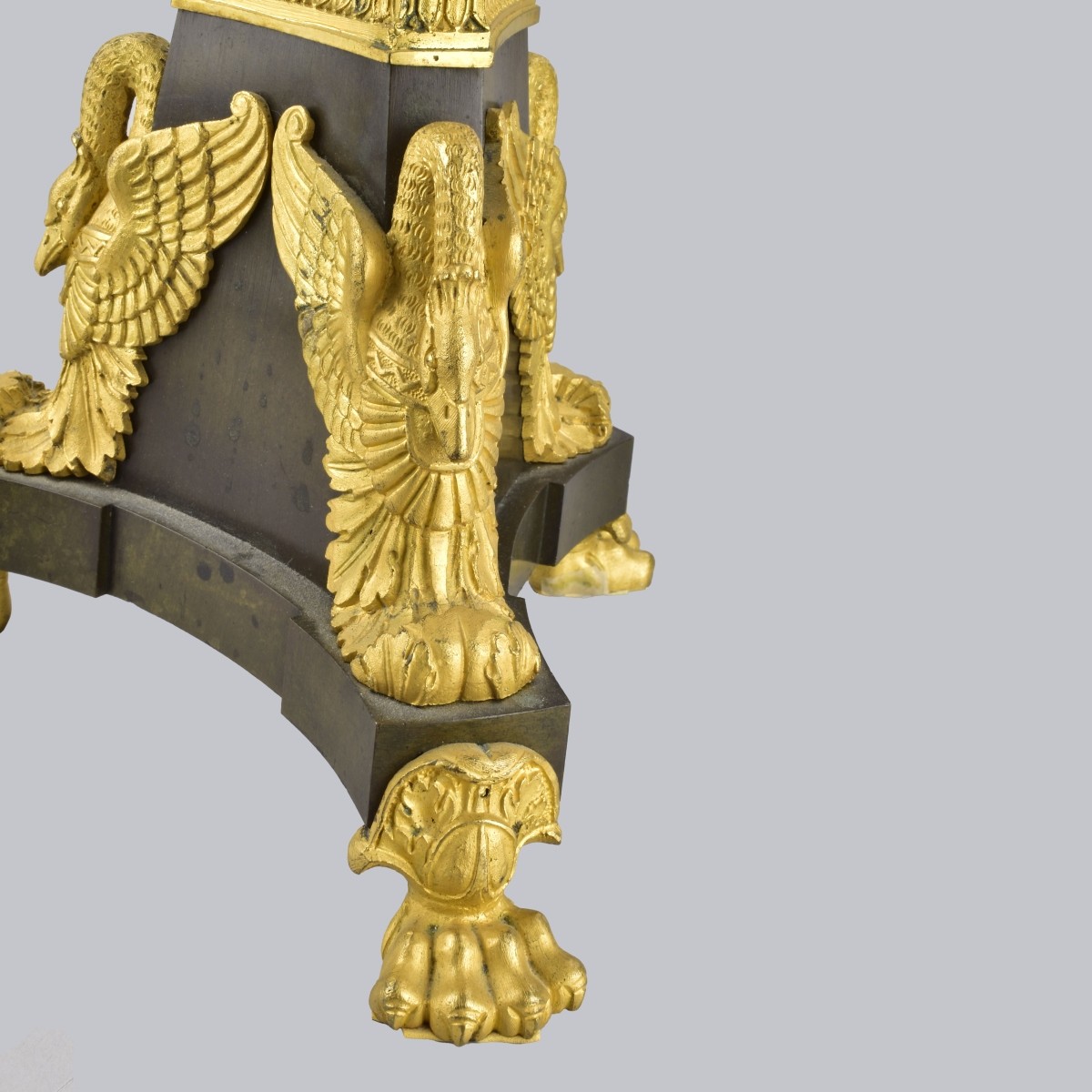 Pair of Antique Empire Style Bronze Candelabra