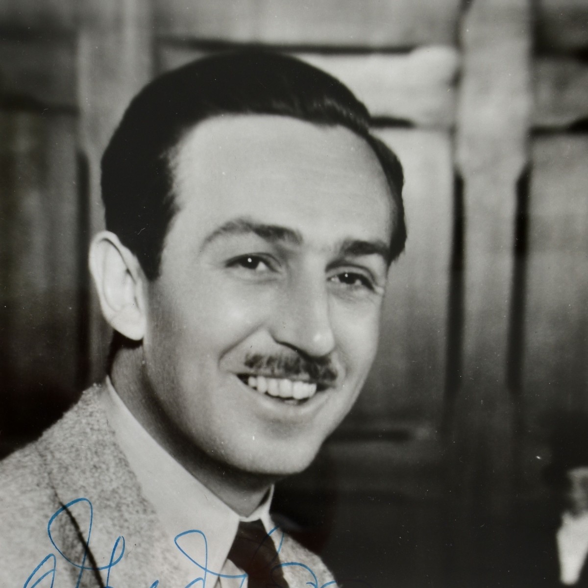 Walt Disney Ink Signed Photograph