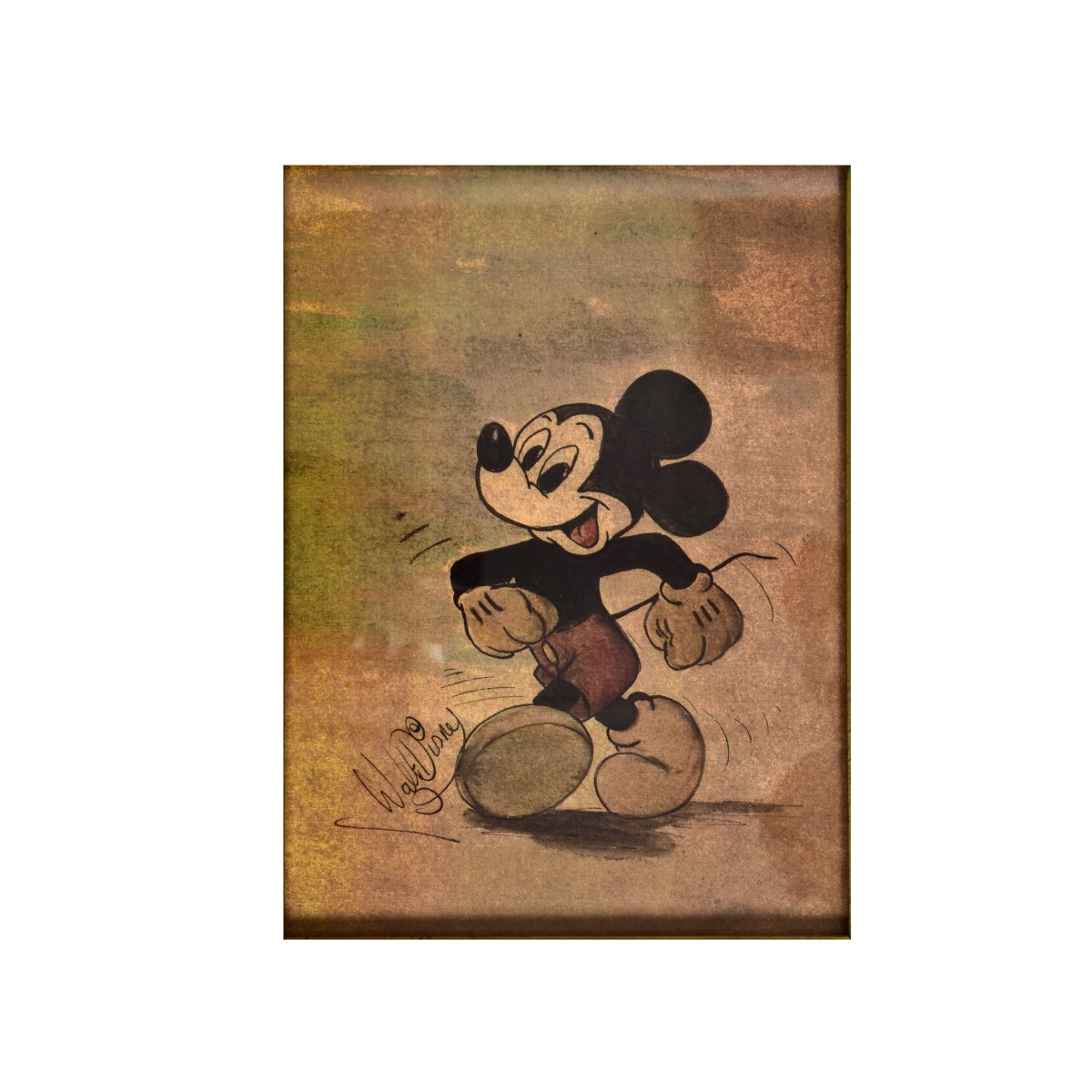 Framed Mickey Mouse Print