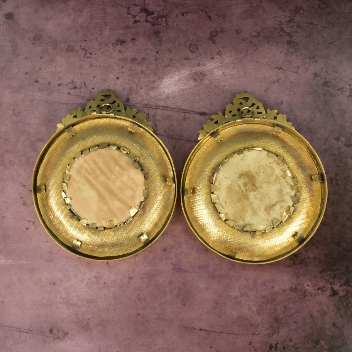 Pair of Victorian Style Miniature Portraits