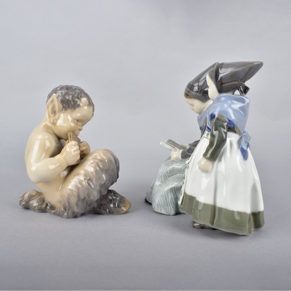 Two (2) Royal Copenhagen Porcelain Figurines