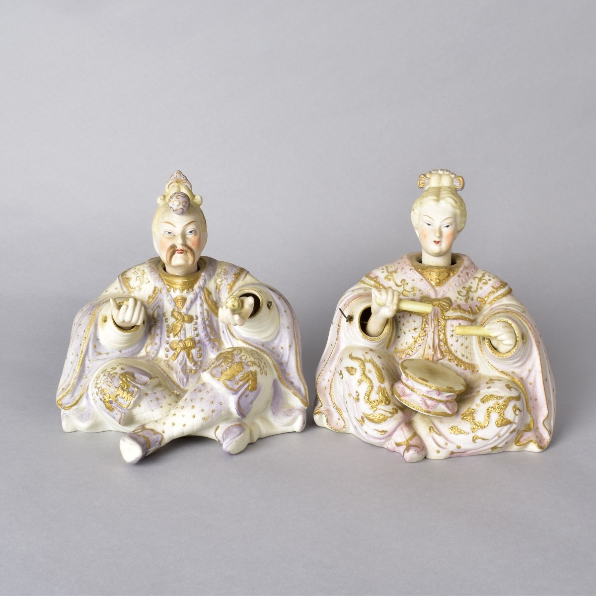 Pair of Japanese Porcelain Nodders