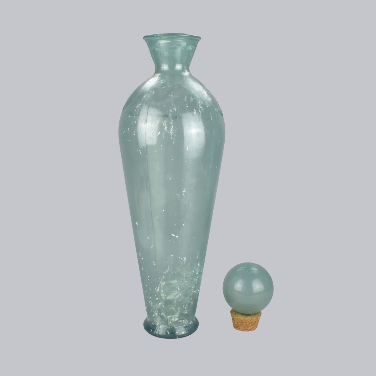 Pair of Large Modern Decanters