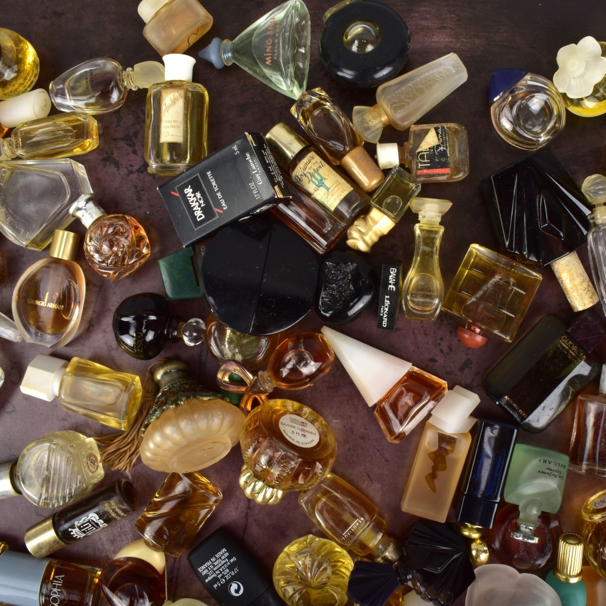 Collection of Miniature Perfume Bottles