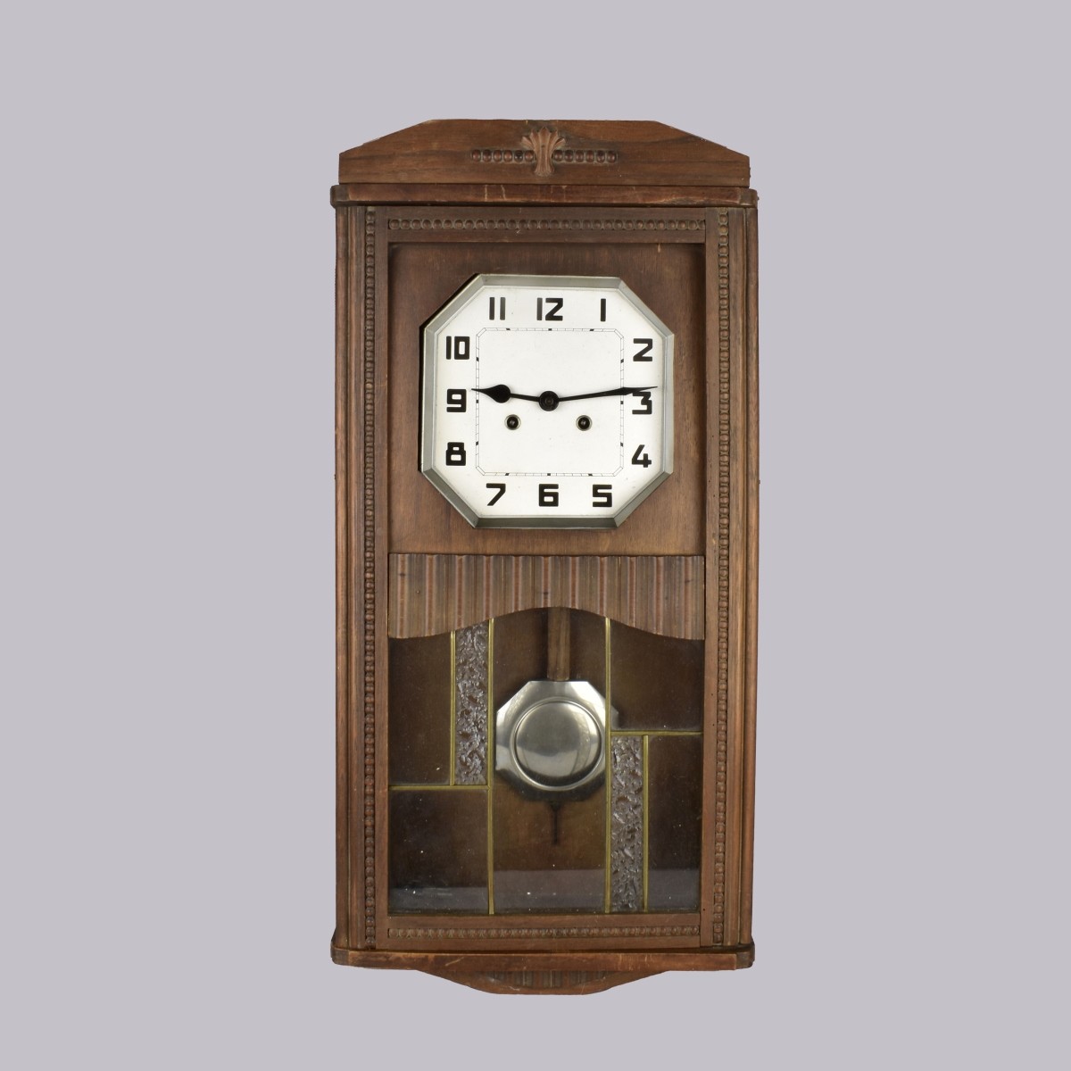 Antique Art Deco Regulator Wall Clock