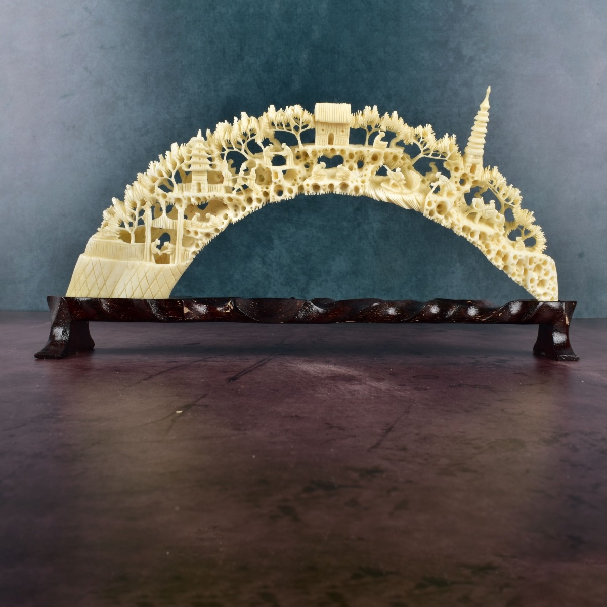 Chinese Reticulated Carved Bridge