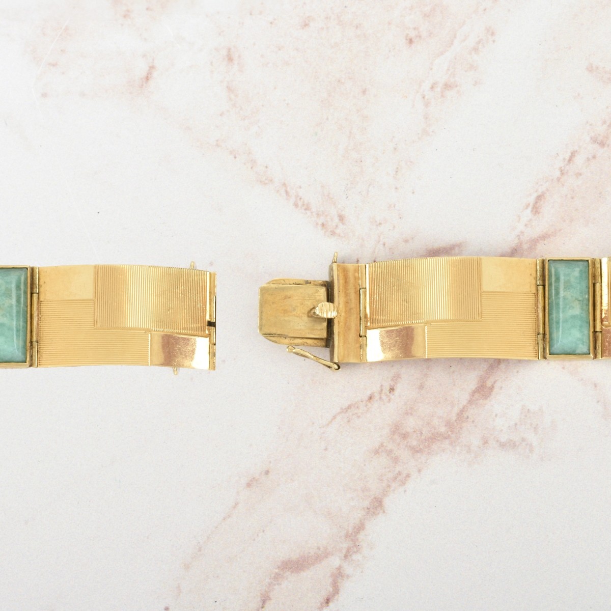 Jade and 18K Bracelet