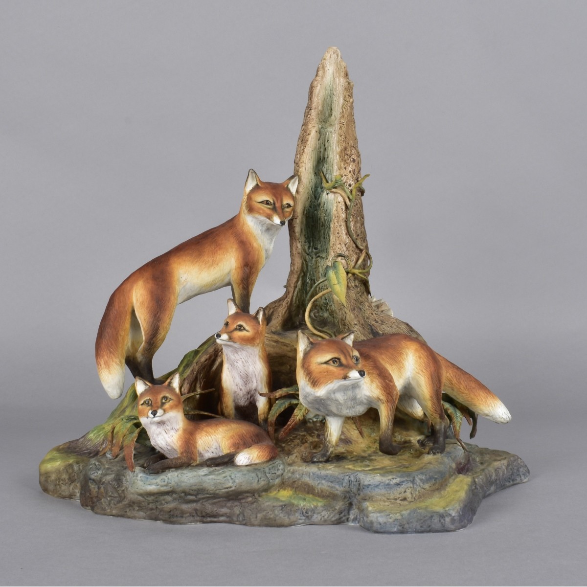 Boehm Porcelain Fox Sculpture