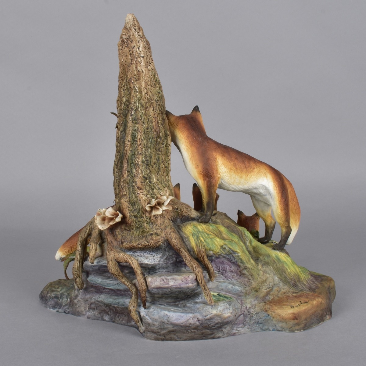Boehm Porcelain Fox Sculpture