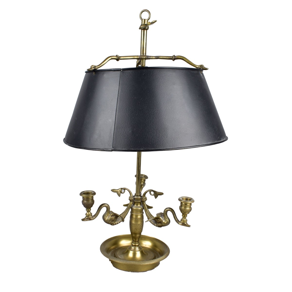 Vintage French Brass Bouilette Lamp